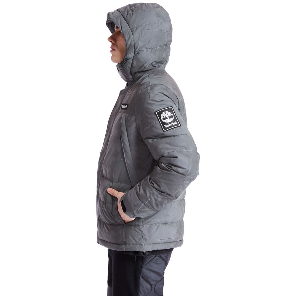 Geaca Timberland Barbati Gri Inchis - Reflective Puffer - Romania - GWQICE752